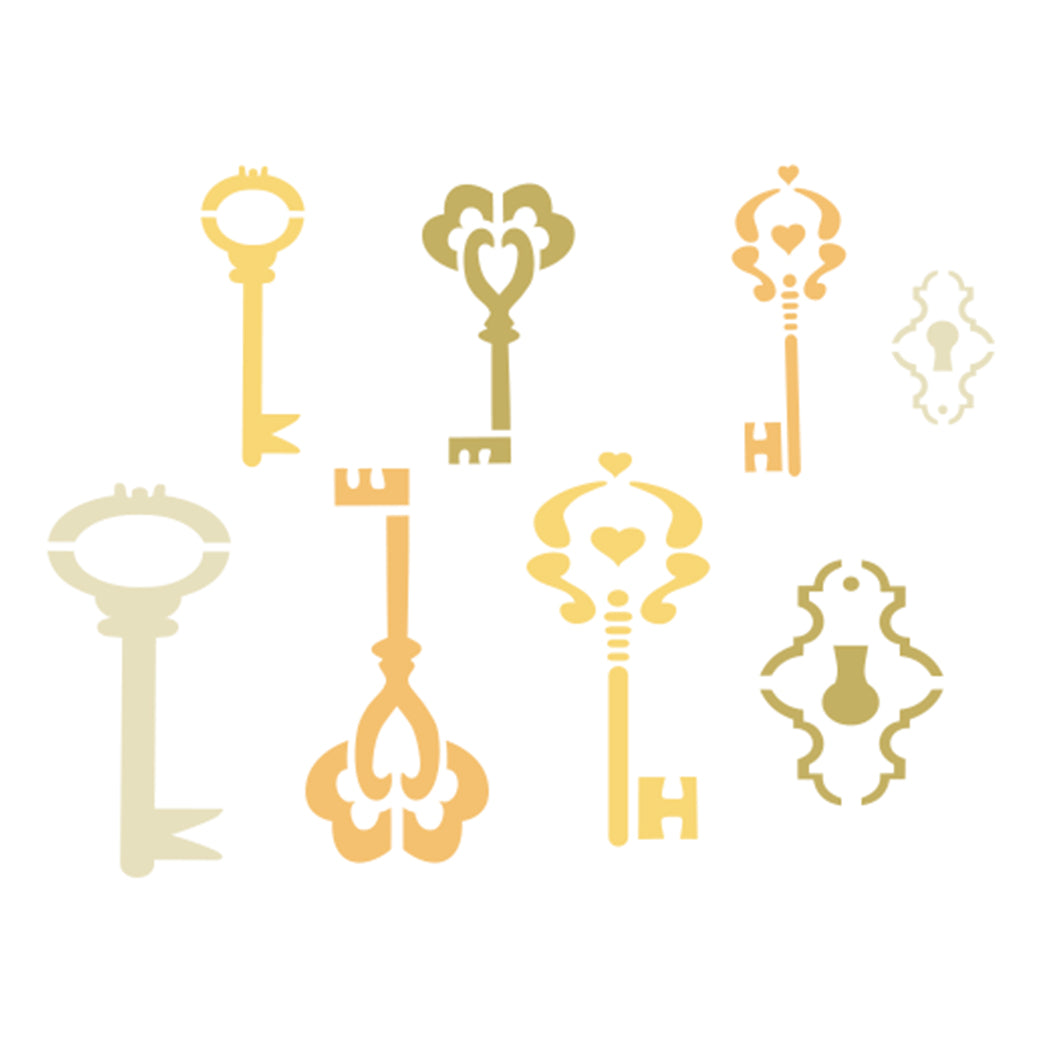 STENCIL 21X15CM LLAVES