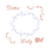 STENCIL 10X10CM MOLDURA LADY/DAMA