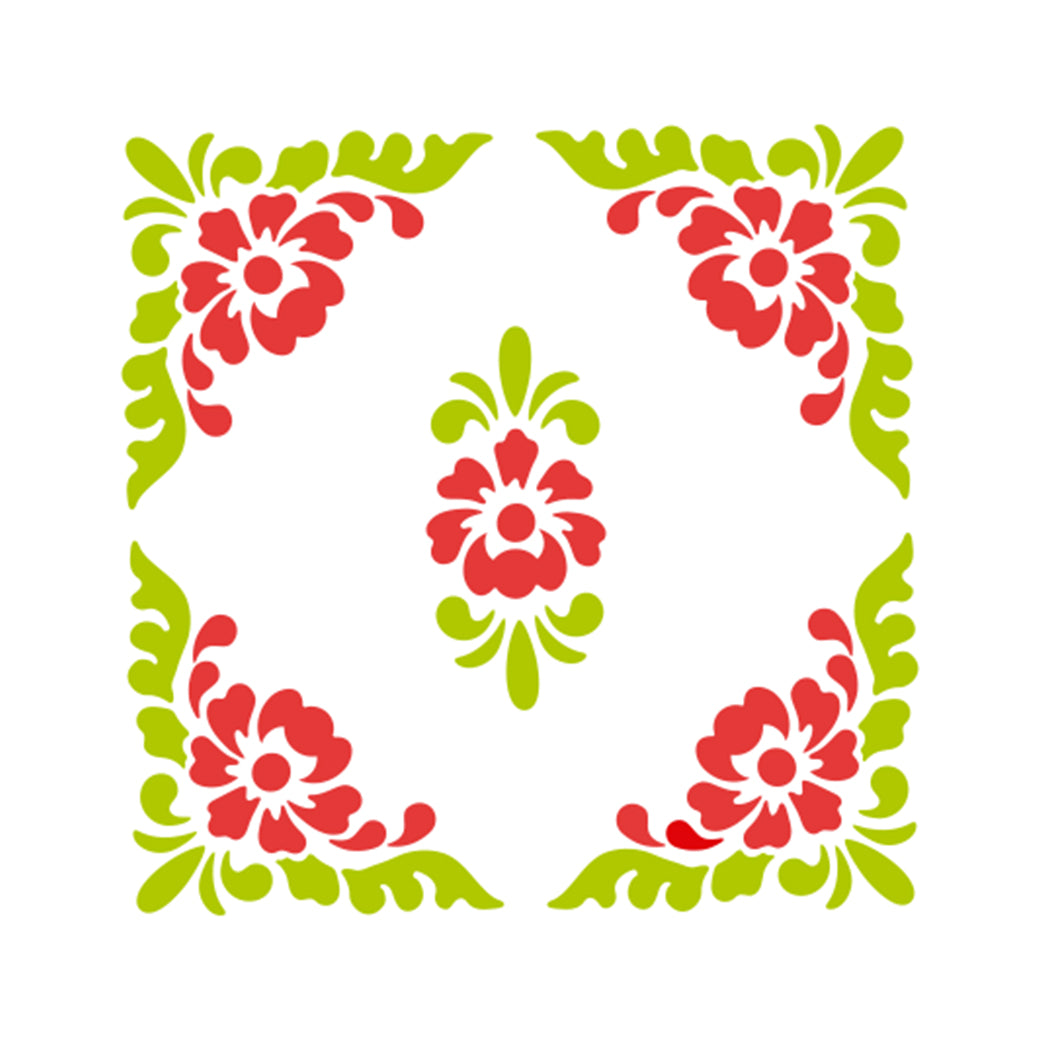 STENCIL 13X13 CM BORDA